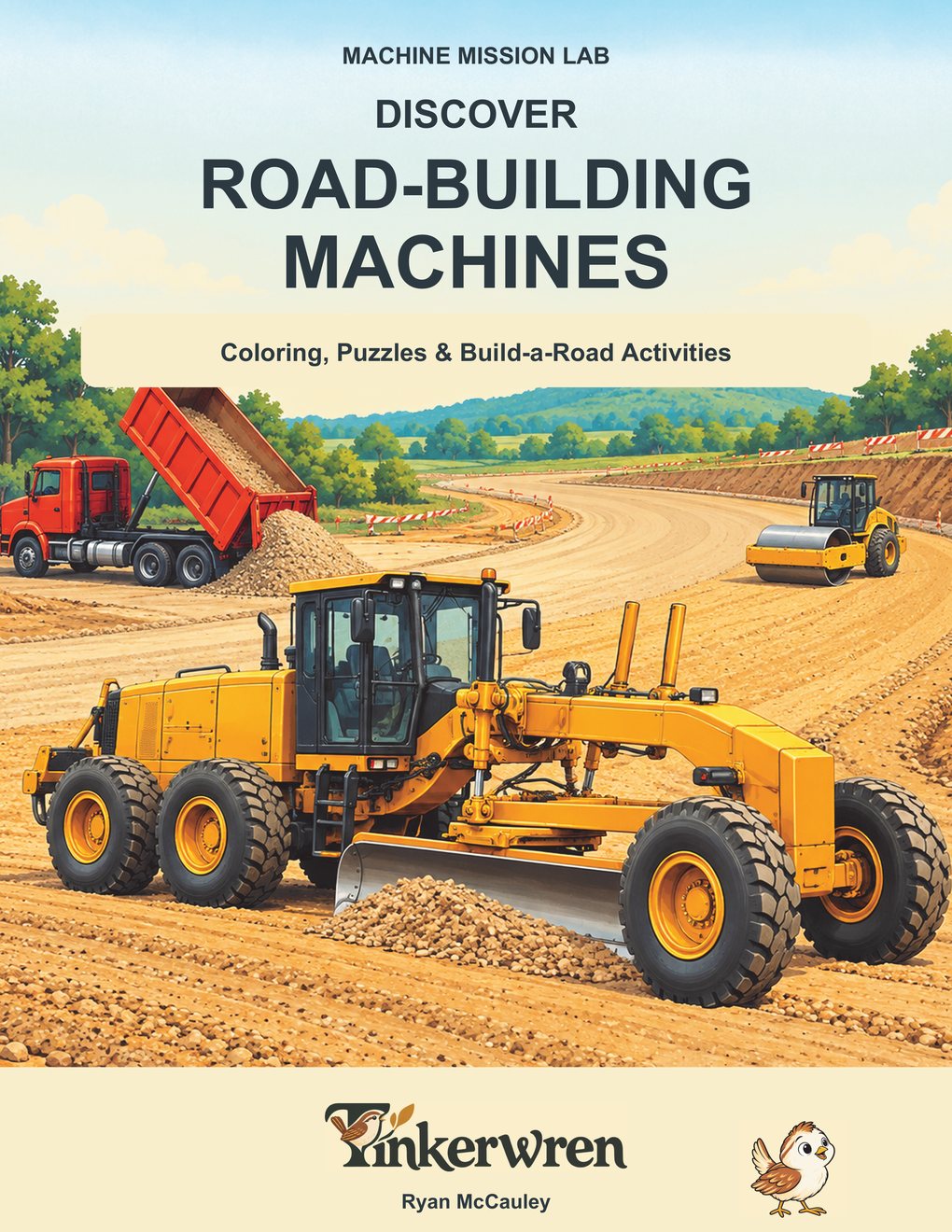 Front cover of Discover Road-Building Machines